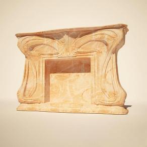 新艺术风格的壁炉